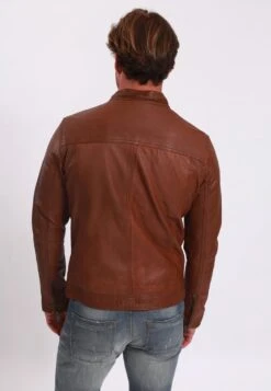 Lee Cooper Leren Jas - Cognac -Lee Cooper e32f632489ce4f4d867ea679f4312cd2