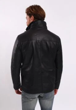 Lee Cooper Long Jacket With Collar Shirt - 2 SplitSide Pockets - Fr - Leren Jas - Black 6 Lee Cooper Long Jacket With Collar Shirt - 2 SplitSide Pockets - Fr - Leren Jas - Black -Lee Cooper f0aaff40e4b34b9eb9b09560c5d1b82b