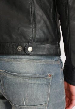 Lee Cooper Bertin - Leren Jas - Vintage Black -Lee Cooper f0de631cf1954680a95978c02bee3c7e