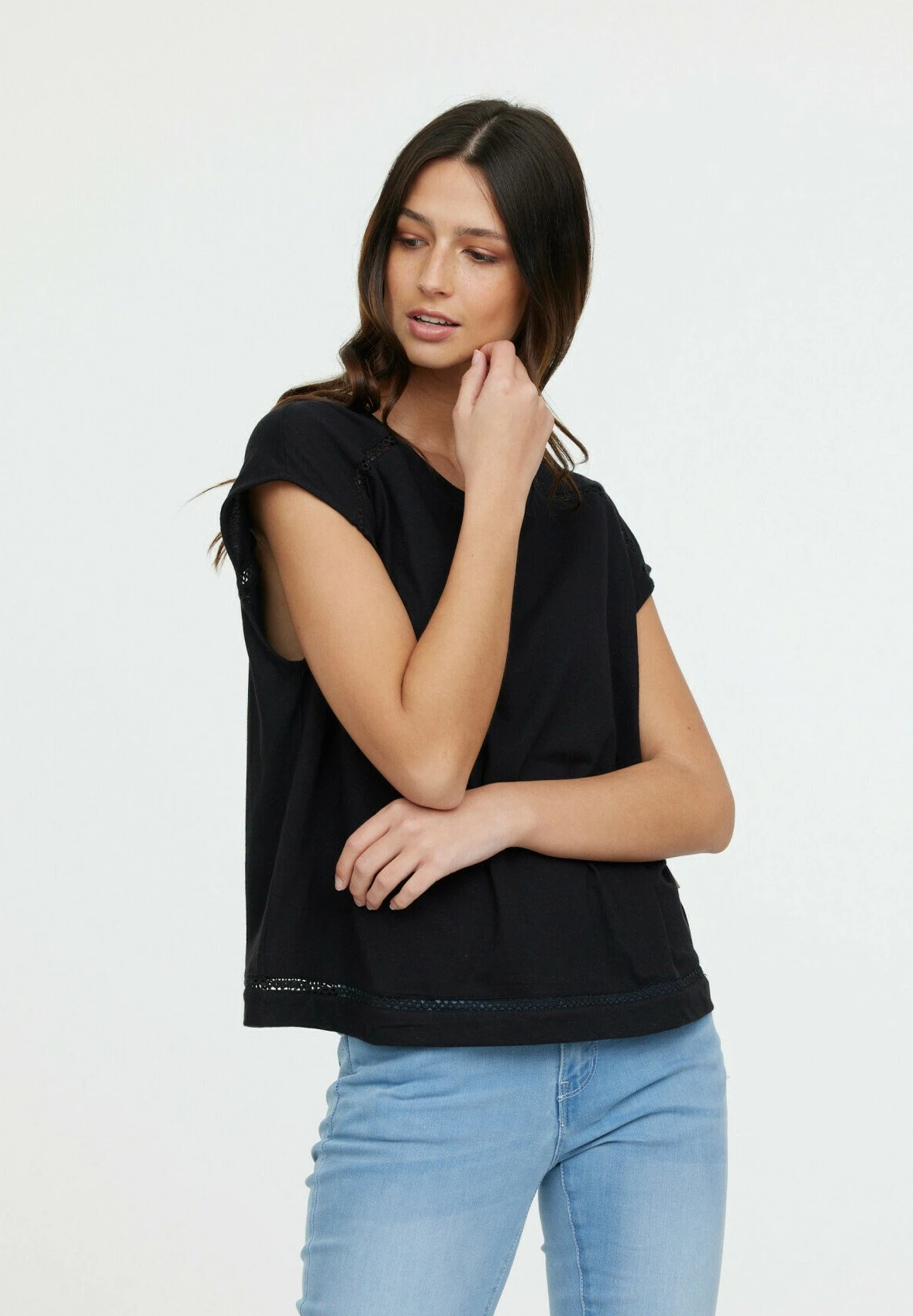 Lee Cooper Aniele Sm - T-Shirt Print - Black 4 Lee Cooper Aniele Sm - T-Shirt Print - Black - Afbeelding 4