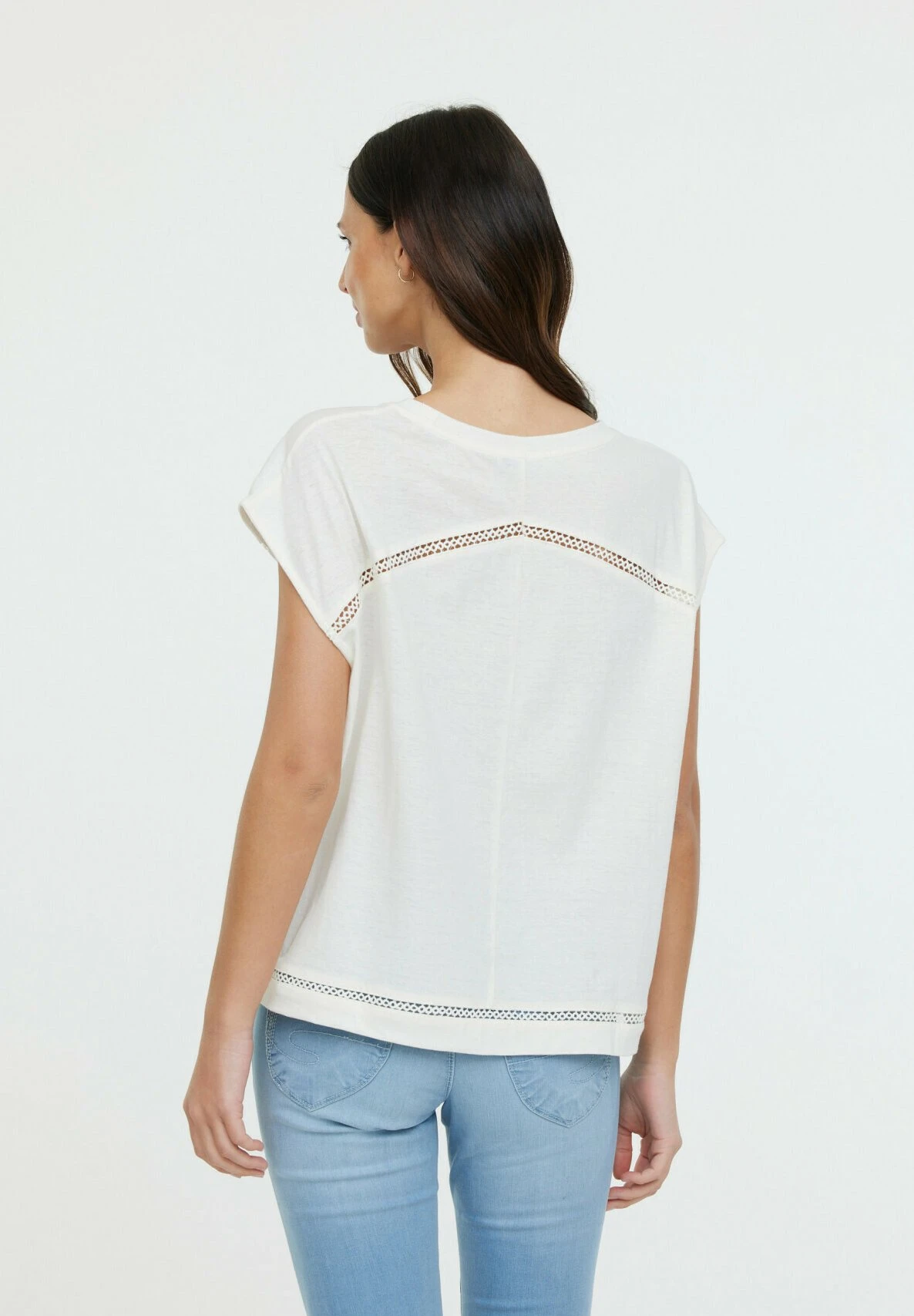 Lee Cooper Aniele Sm - T-Shirt Print - Cream 2 Lee Cooper Aniele Sm - T-Shirt Print - Cream - Afbeelding 2