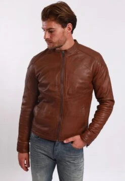 Lee Cooper Buglem - Imitatieleren Jas - Cognac
