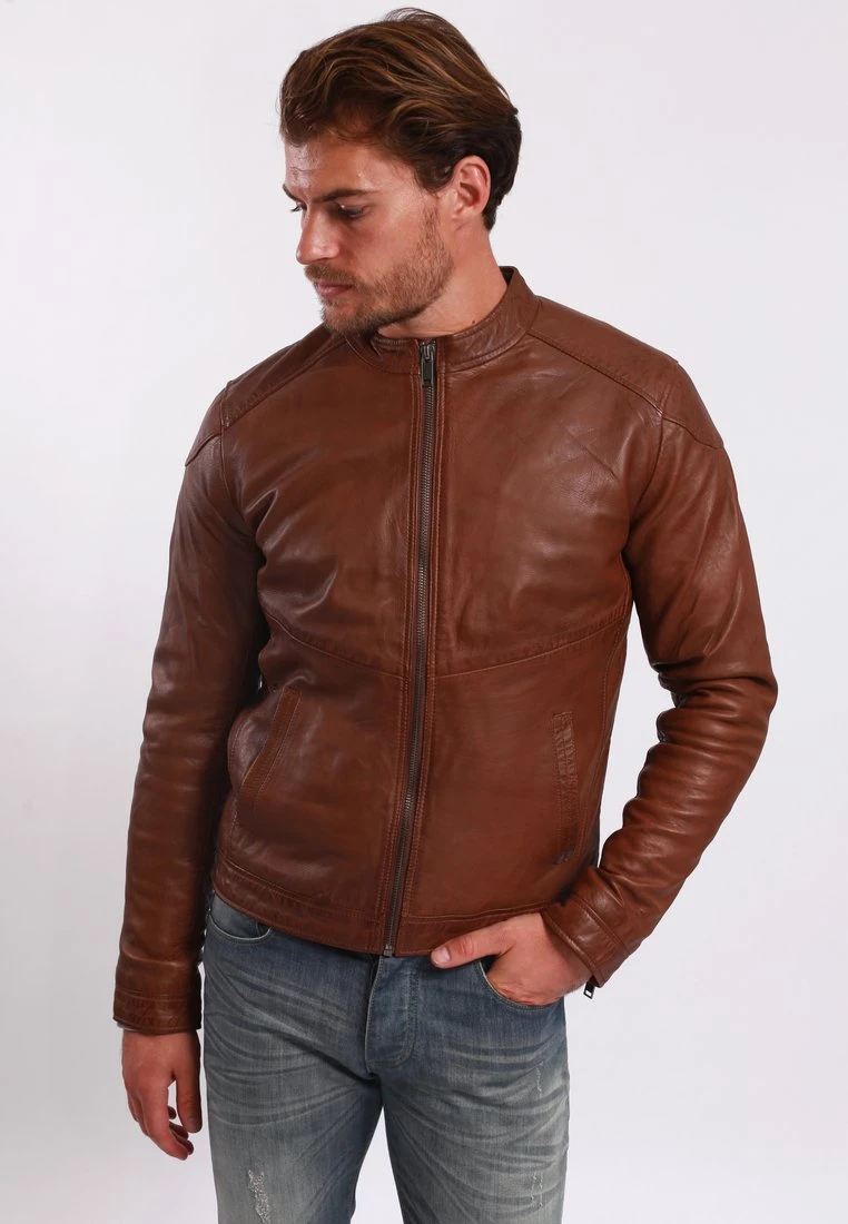 Lee Cooper Buglem - Imitatieleren Jas - Cognac 1 Lee Cooper Buglem - Imitatieleren Jas - Cognac