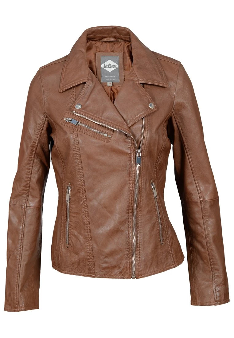 Lee Cooper Bonnie - Leren Jas - Cognac 1 Lee Cooper Bonnie - Leren Jas - Cognac
